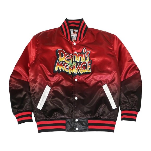 Dennis The Menace Men's Headgear Classics Gradient Satin Jacket - Picture 2 of 6